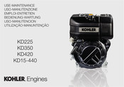 Kohler KD225 Uso-Manutencion