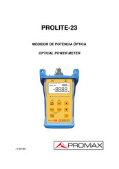 Promax PROLITE-23 Manual De Instrucciones