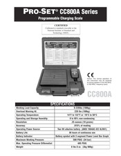 CPS PRO-SET CC800A Serie Manual De Instrucciones