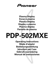 Pioneer PDP-502MXE Manual De Instrucciones