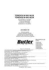 Butler TOREK35WK Traducción De Las Instrucciones Originales