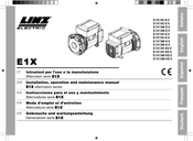 Linz electric E1X13S E/2 Instrucciones Para El Uso Y Mantenimiento