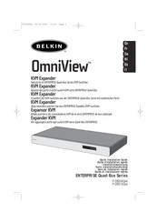 Belkin OmniView ENTERPRISE QuadBus F1DE016Cea Guía De Instalación Rápida