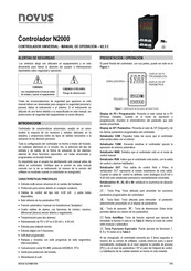 Novus N2000 Manual De Operación