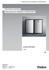 Vaillant auroFLOW plus VPM 15 D Instrucciones De Instalación Y Mantenimiento