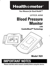 Health O Meter 7631 Manual De Instrucciones