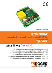 Roger Technology H70/200AC Manual Del Usuario