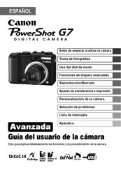 Canon PowerShot G7 Guia Del Usuario