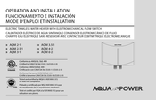 Aqua Power AQM 6-2 Manual De Instalación Y Funcionamiento