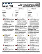 Tecma Nano ECO Manual De Instalacion Y Uso