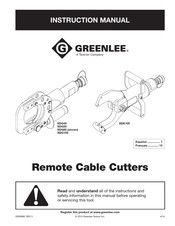 Textron GREENLEE SDG55 Manual De Instrucciones