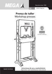 Mega PRC20NF Intrucciones De Uso Y Mantenimiento