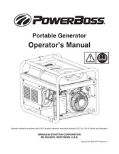 Briggs & Stratton PowerBoss 030629 Manual Del Operario