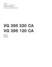 Gaggenau VG 295 120 CA Manual Del Usuario