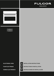 Fulgor Milano F1SP301 Serie Manual Del Usaurio