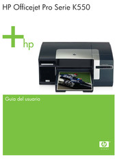 HP Officejet Pro K550 Guia Del Usuario