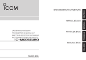 Icom IC-M605EURO Manual Básico