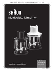 Braun Minipimer MQ 20 Manual De Instrucciones