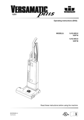 Windsor Versamatic plus VSP14 Instrucciones De Functionamiento