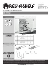 Rev-A-Shelf 5WB-DMKIT Instrucciones De Instalación