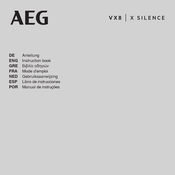 AEG VX8 X SILENCE Libro De Instrucciones