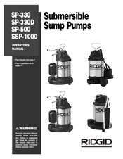 RIDGID SSP-1000 Manual Del Usuario