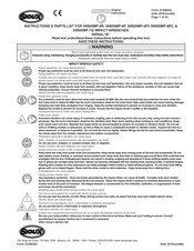 SIOUX IW500MP-4P Instrucciones Y Lista De Piezas