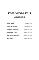 Denon DJ AXIS 12 S Guia Del Usuario