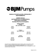 BJM Pumps KZN110HR Manual De Instalación, Operación Y Mantenimiento