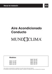 mundoclima MUC 18 HF Manual De Instalación