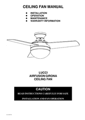 LUCCI Air AIRFUSION GIRONA Manual De Instrucciones