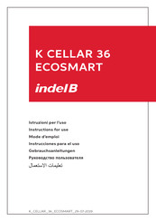 Indel B K CELLAR 36 ECOSMART Instrucciones De Uso