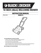 BLACK&DECKER MM275 Manual De Instrucciones