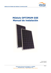 atersa OPTIMUM GSE Manual De Instalación