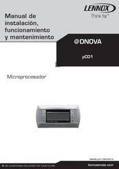 Lennox pCO1 Manual De Instalación, Funcionamiento Y Mantenimiento