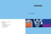 Siemens S45 Manual De Instrucciones