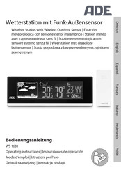 Ade WS 1601 Instrucciones De Operación