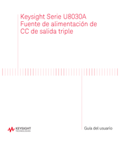 Keysight U8030A Serie Guia Del Usuario