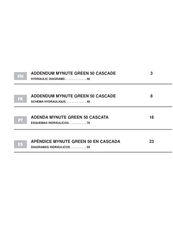 Cascade Mynute Green 50 Diagramas Hidráulicos