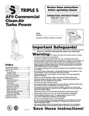 Triple S AF9 Instrucciones De Operación