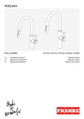 Franke PESCARAFF4880 Manual De Instalación