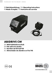 Abicor Binzel ABIDRIVE CW Instructivo De Servicio