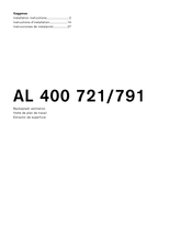 Gaggenau AL 400 791 Instrucciones De Instalación