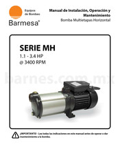 Barmesa MH1705-2.9-3 Manual De Instalación, Operación Y Mantenimiento