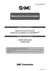 SMC EX600-SEN5-X22 Manual De Funcionamiento