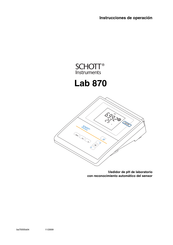 SCHOTT Instruments Lab 870 Instrucciones De Operación