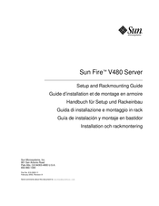 Sun Microsystems Fire V480 Guía De Instalación Y Montaje