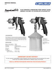 Carlisle FLG-CNS-115 Manual De Servicio