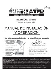 SmartPool SUNHEATER S220 Manual De Instalación Y Operación