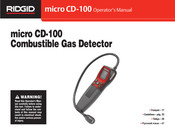 RIDGID micro CD-100 Manual Del Usuario